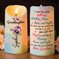To My Granddaughter, Love And Wishes Butterfly And Flowers