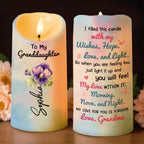 To My Granddaughter, Love And Wishes Butterfly And Flowers