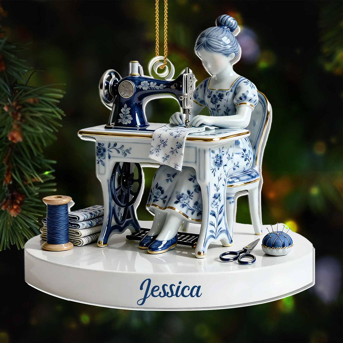 Cherished Art Of Sewing Keepsake With Sewing Machine And Tools