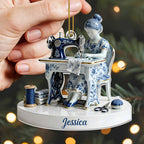 Cherished Art Of Sewing Keepsake With Sewing Machine And Tools