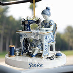 Cherished Art Of Sewing Keepsake With Sewing Machine And Tools