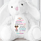 Hug This Bunny And I'll Be Hugging You, Flowers And Hearts