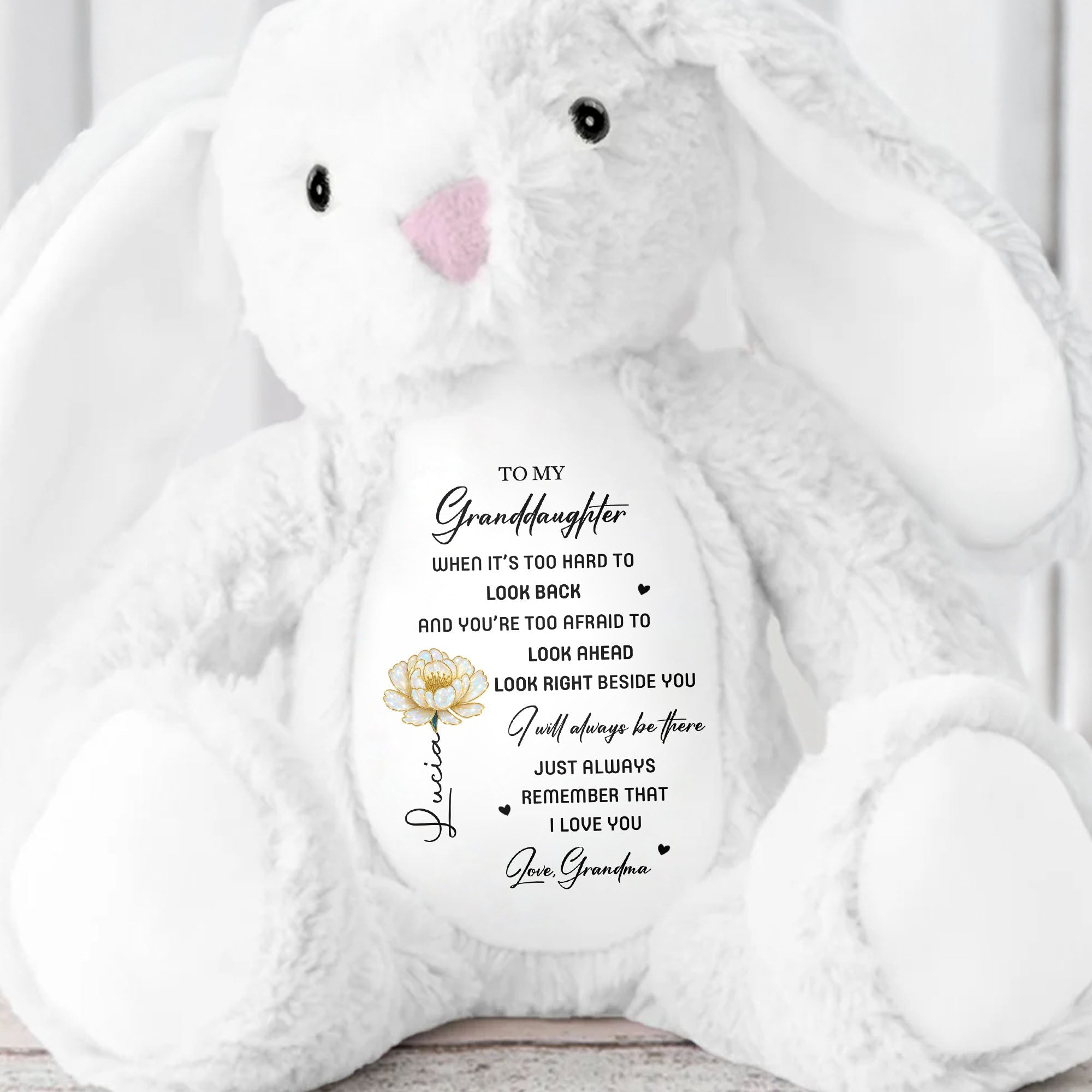 To My Granddaughter I Will Always Be Here With Rose