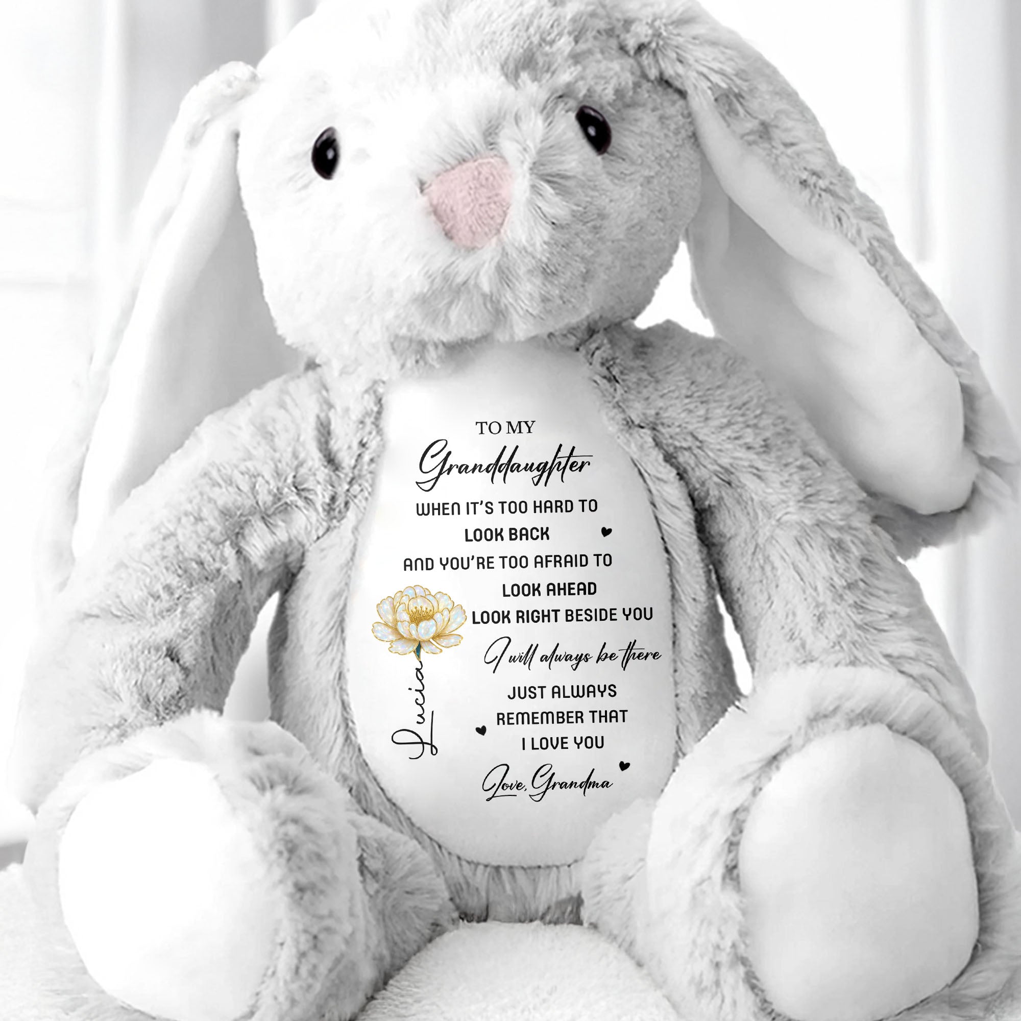To My Granddaughter I Will Always Be Here With Rose