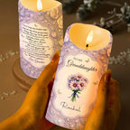 To My Granddaughter, Remember I Love You, Flowers and Butterflies