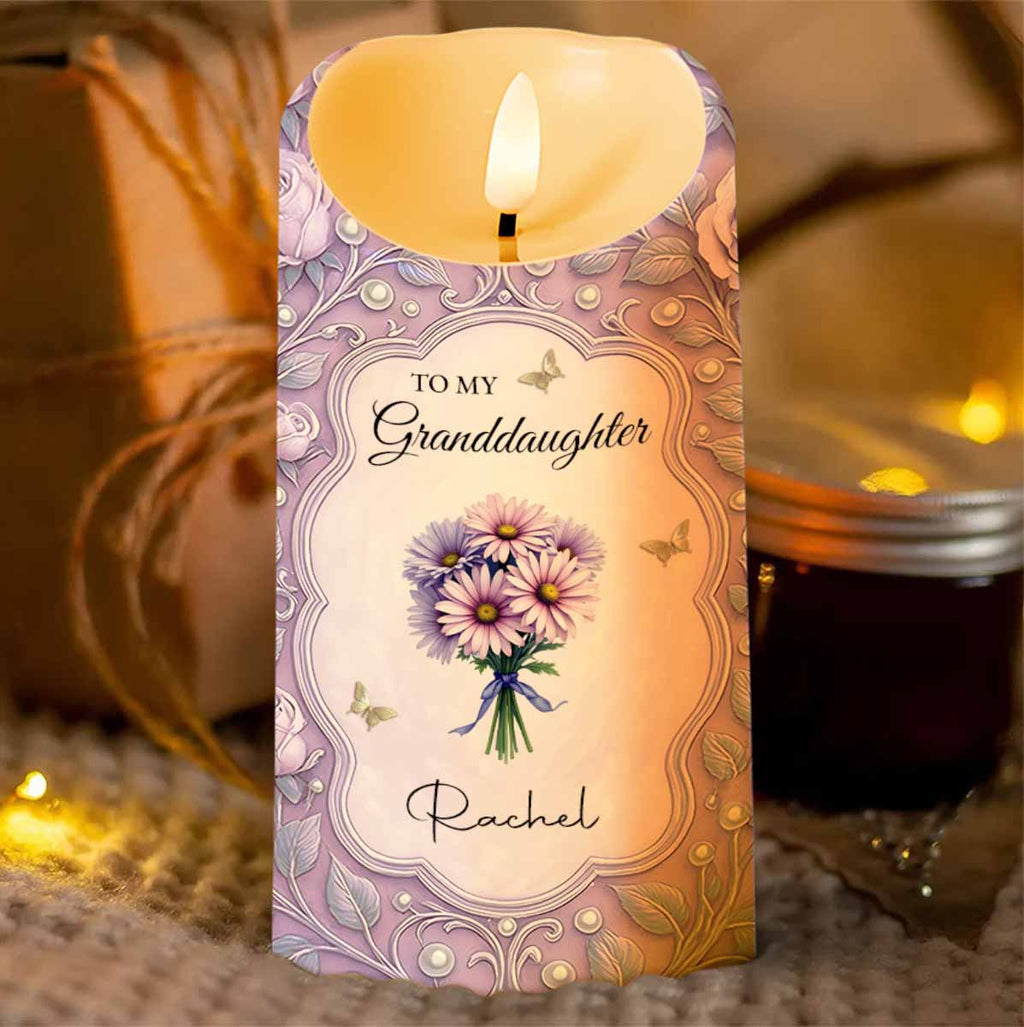 To My Granddaughter, Remember I Love You, Flowers and Butterflies