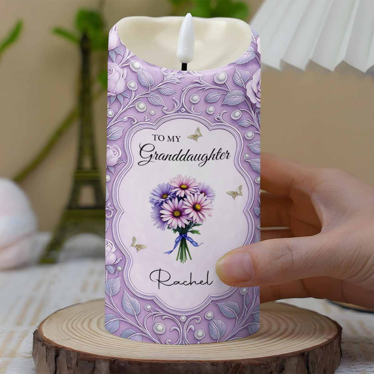 To My Granddaughter, Remember I Love You, Flowers and Butterflies