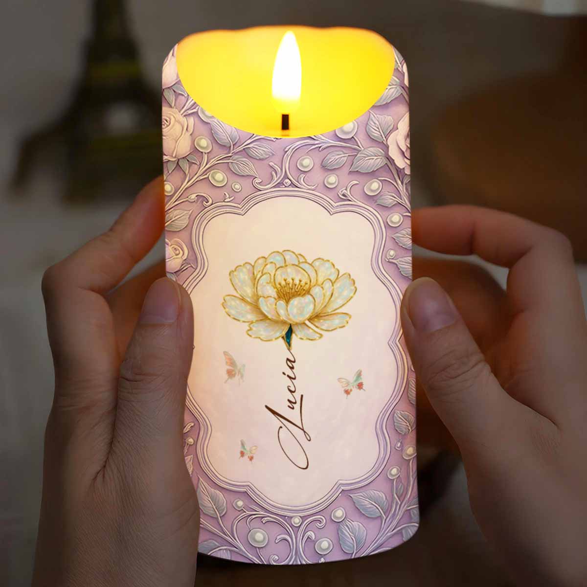 To My Granddaughter, Flowers And Butterflies Design