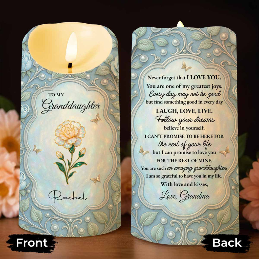To My Granddaughter Love From Grandma, Flowers And Butterflies