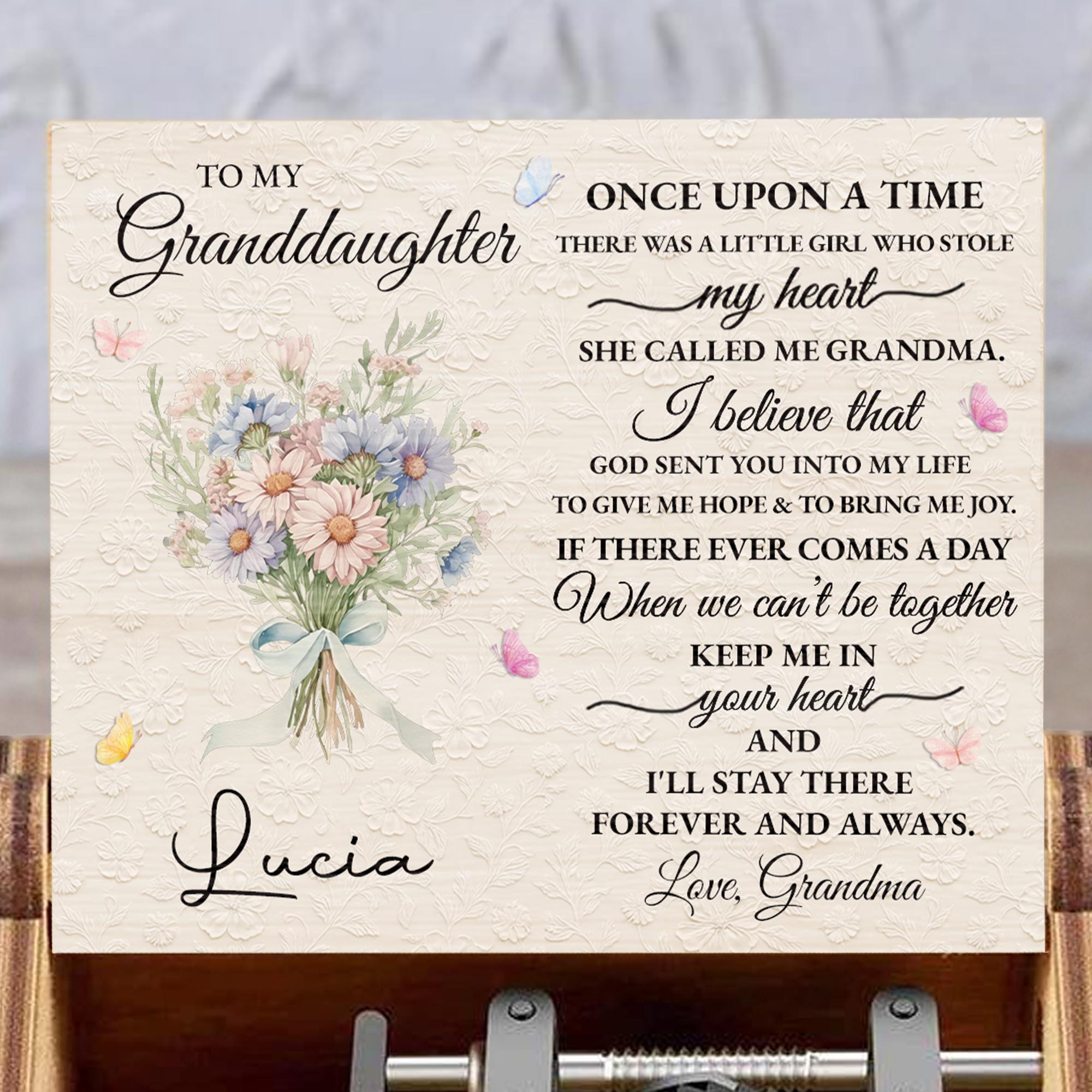 Once Upon A Time, Flowers And Ribbon Music Box