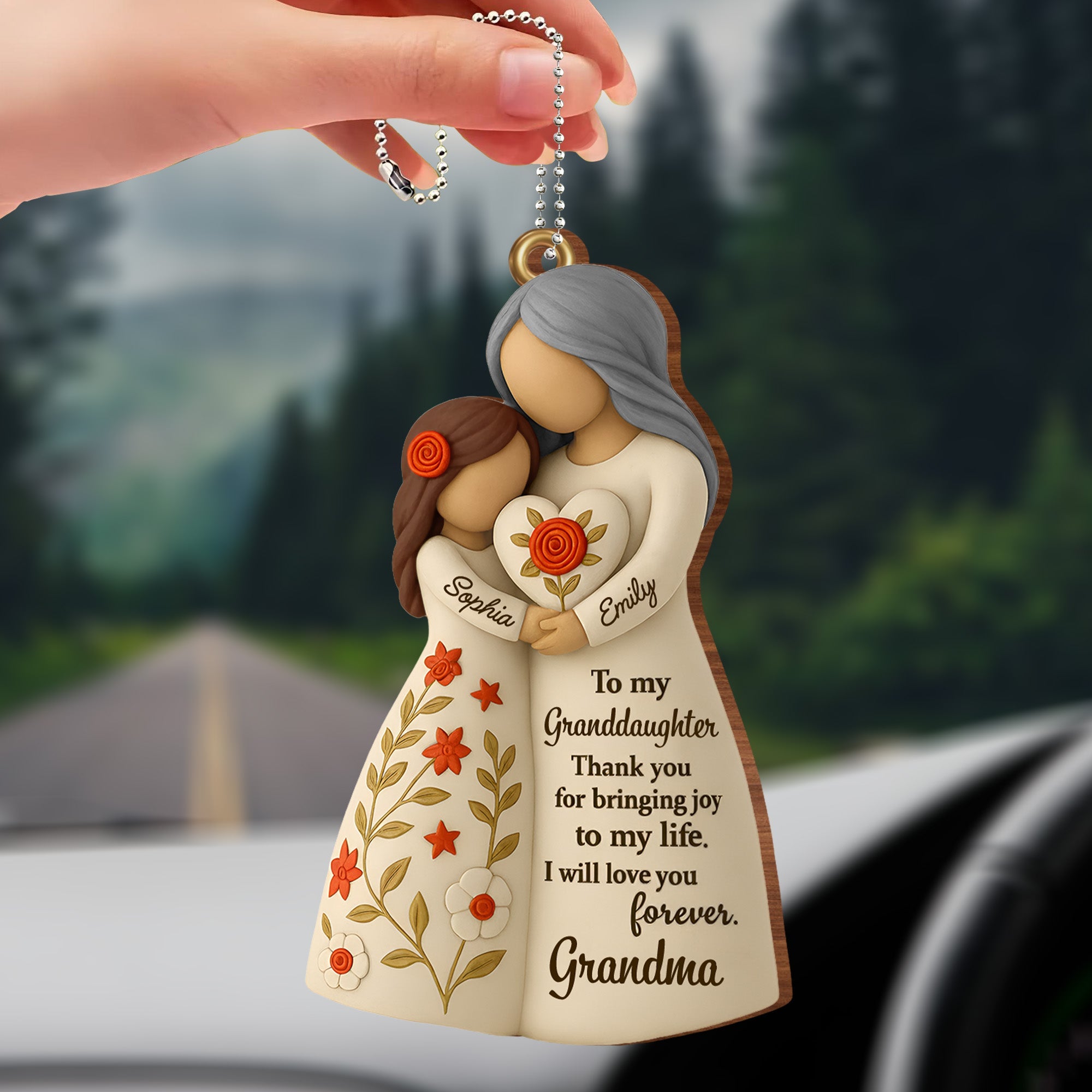 To My Granddaughter, Thank You For Bringing Joy, Flowers