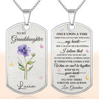 To My Granddaughter Once Upon A Time Flower Butterfly