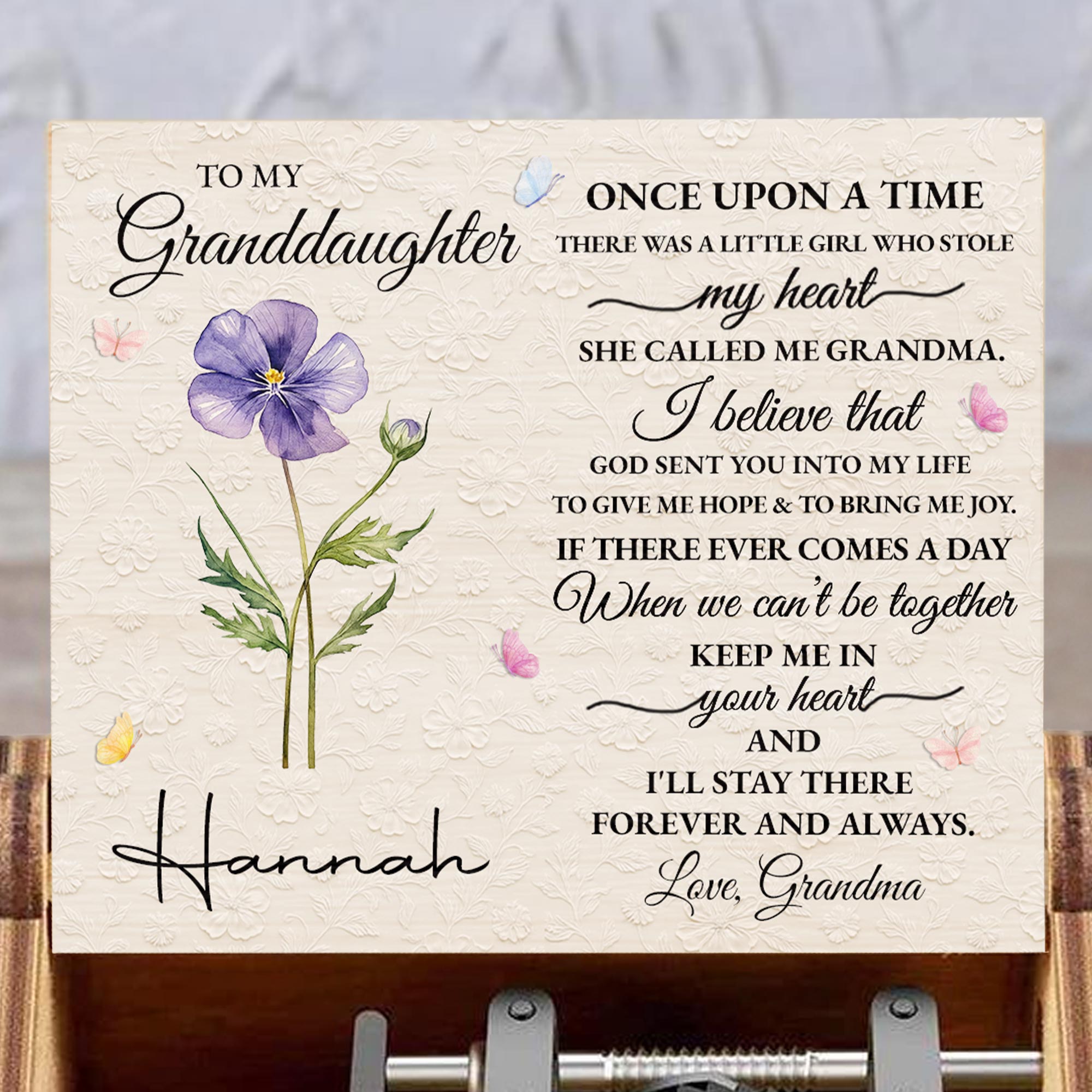 To My Granddaughter, Once Upon A Time, Love From Grandma