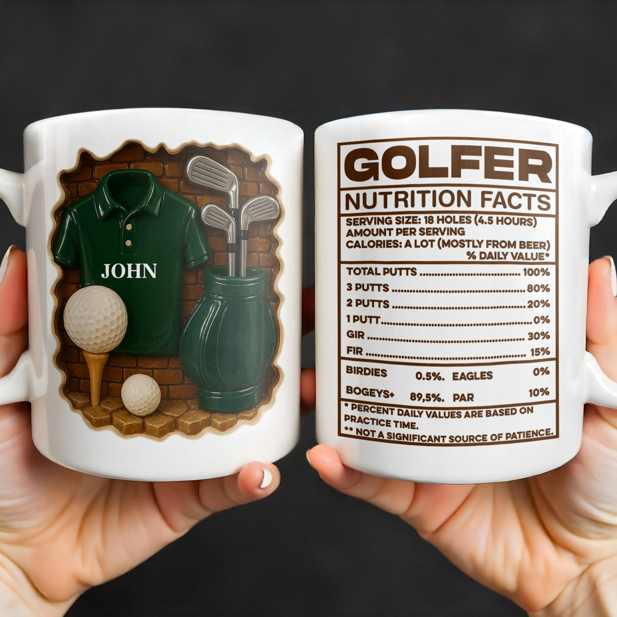 Golfer Nutrition Facts With Golf Accessories
