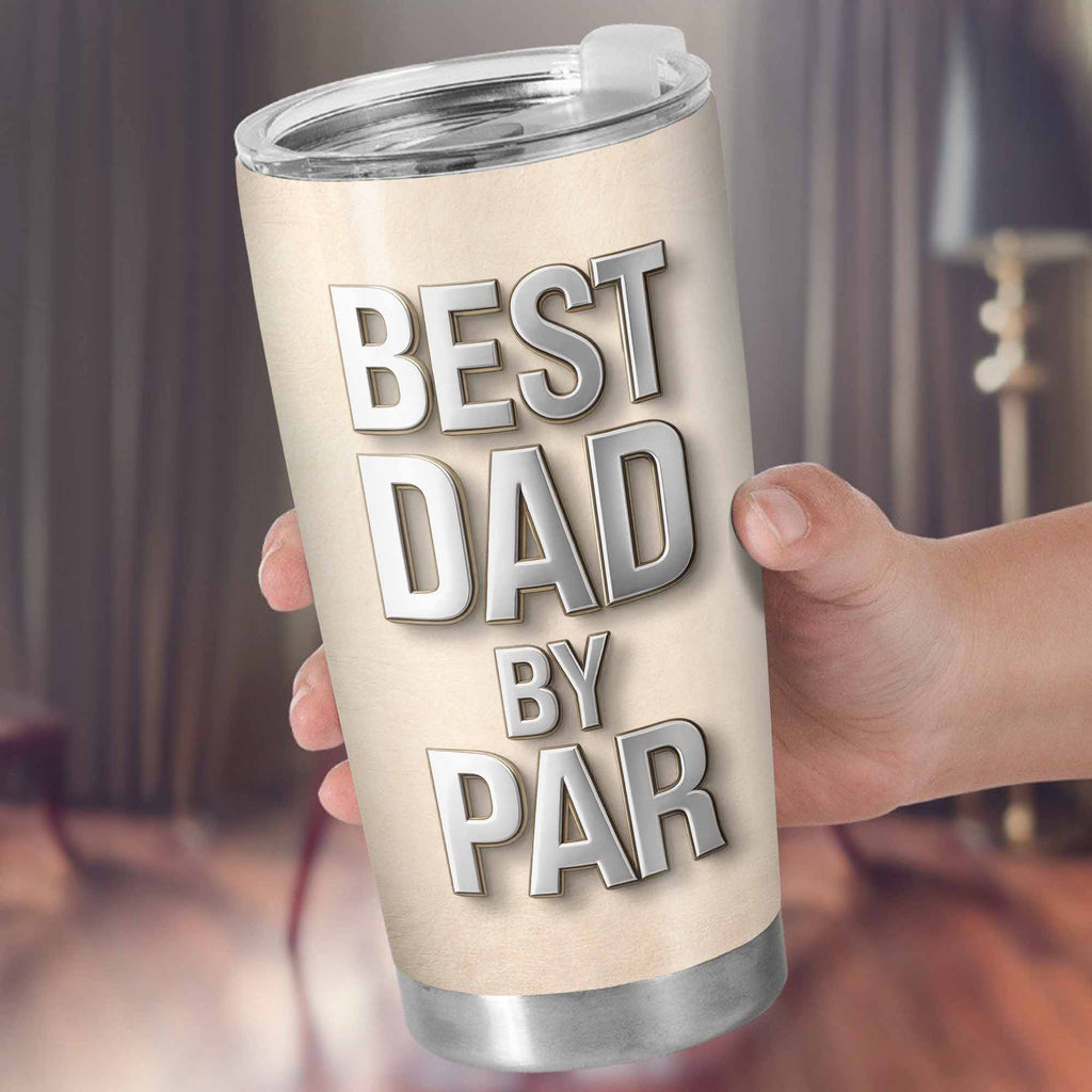 Best Dad By Par With Golf Equipment and Glove