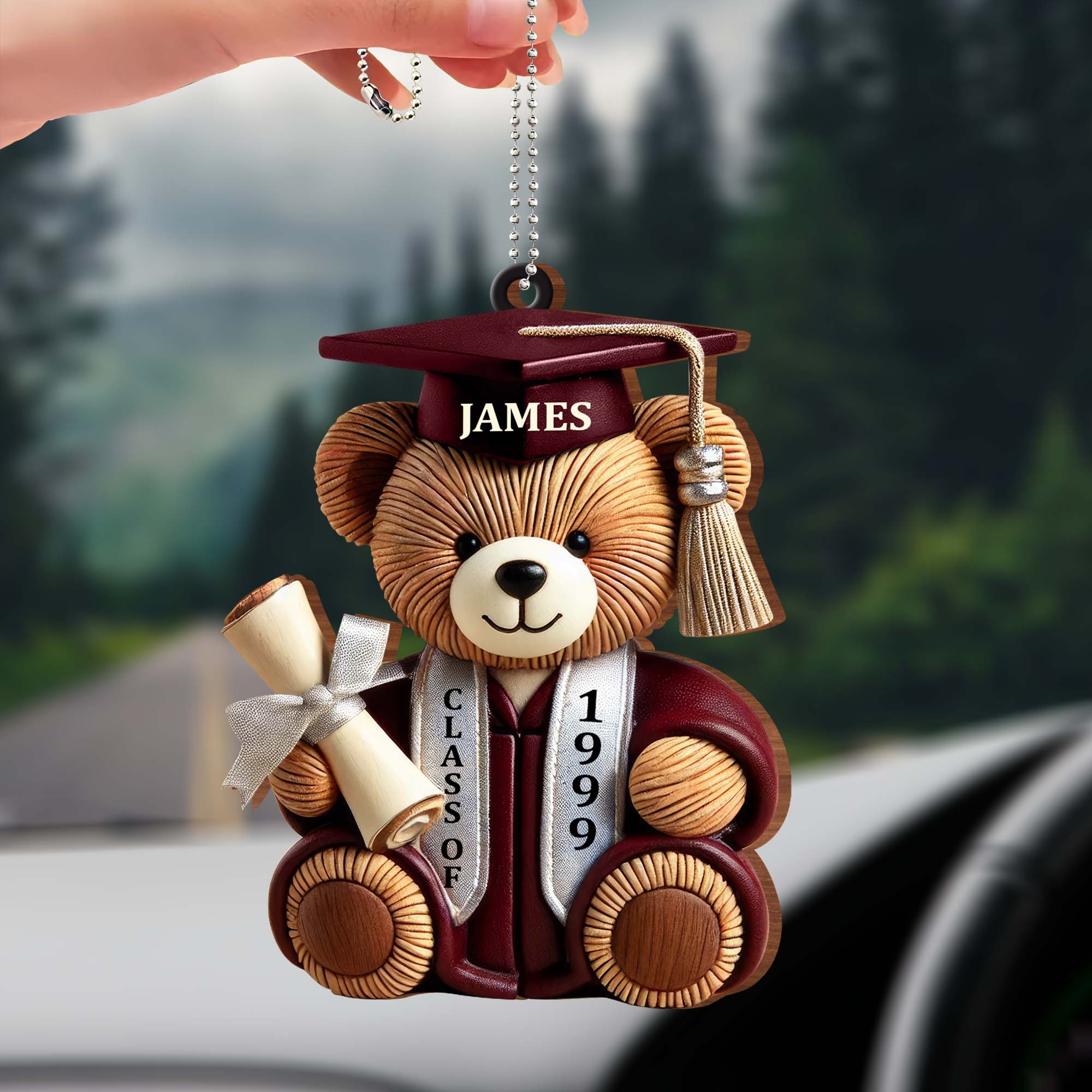 Class Of 1999, Graduation Cap, Diploma, Teddy Bear