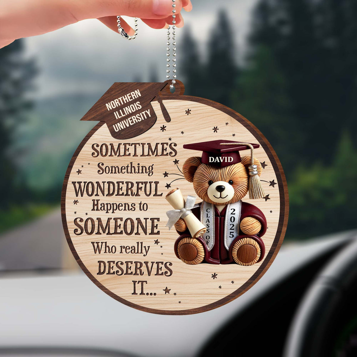 Sometimes Something Wonderful Happens, Teddy Bear and Graduation Cap
