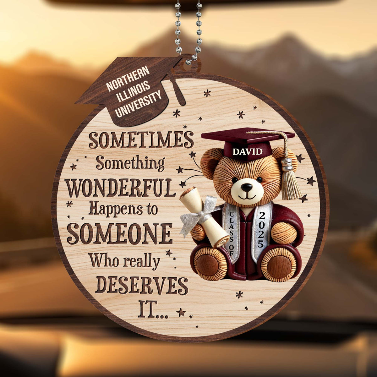 Sometimes Something Wonderful Happens, Teddy Bear and Graduation Cap