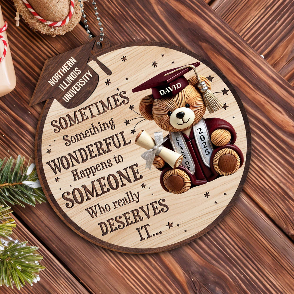 Sometimes Something Wonderful Happens, Teddy Bear and Graduation Cap