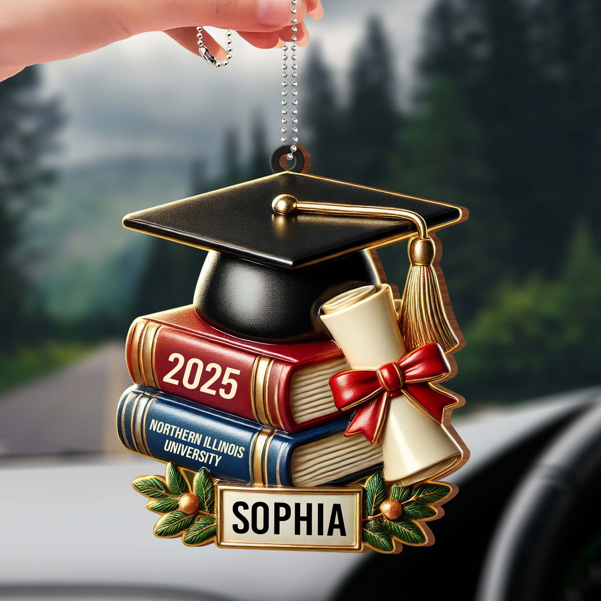 Celebrate Your Achievement, Graduation Cap and Books