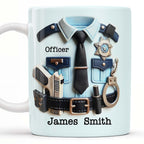 Officer, Police Uniform, Badge and Handcuffs