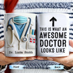 This Is What An Awesome Doctor Looks Like, Arrow and Text