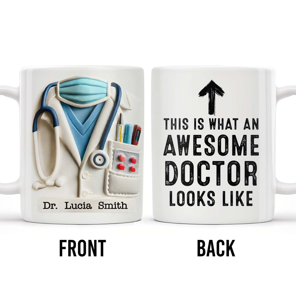 This Is What An Awesome Doctor Looks Like, Arrow and Text