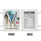 DOCTOR Nutritional Facts, Dedicated Healthcare Hero, Nutritional Label