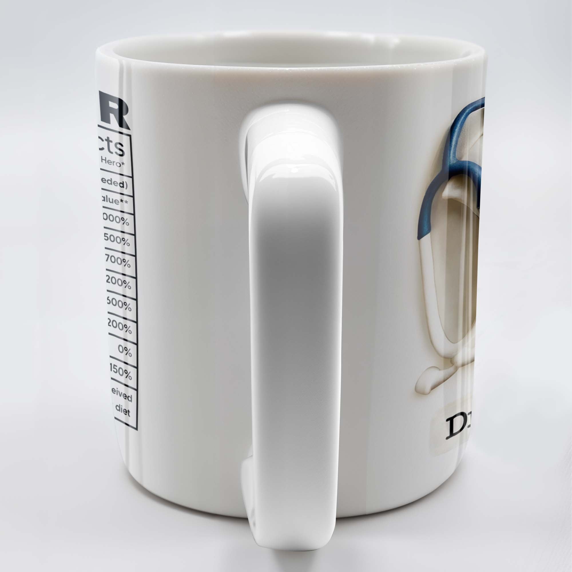 DOCTOR Nutritional Facts, Dedicated Healthcare Hero, Nutritional Label