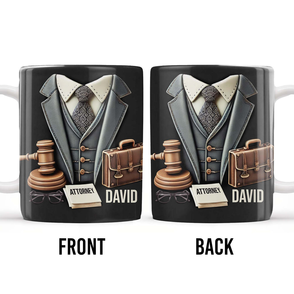 Attorney, Suit, Tie, Briefcase, and Gavel Design
