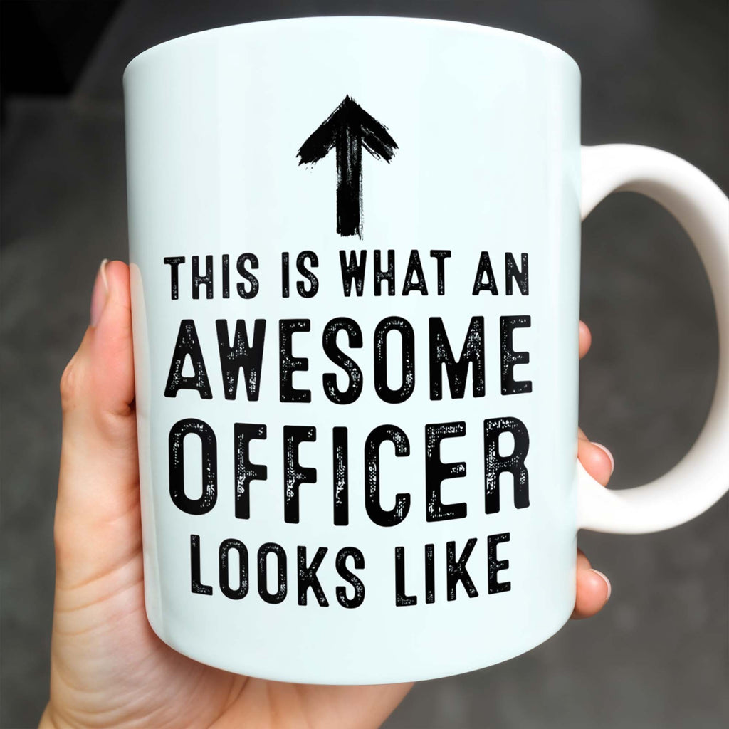 This Is What An Awesome Officer Looks Like, Arrow - Personalized Custom Coffee Mug - GRAD293_MG
