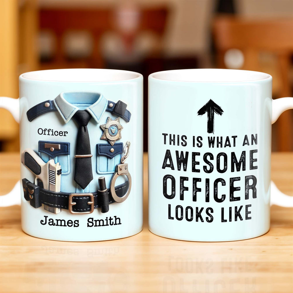 This Is What An Awesome Officer Looks Like, Arrow - Personalized Custom Coffee Mug - GRAD293_MG