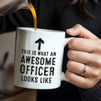 This Is What An Awesome Officer Looks Like, Arrow - Personalized Custom Coffee Mug - GRAD293_MG