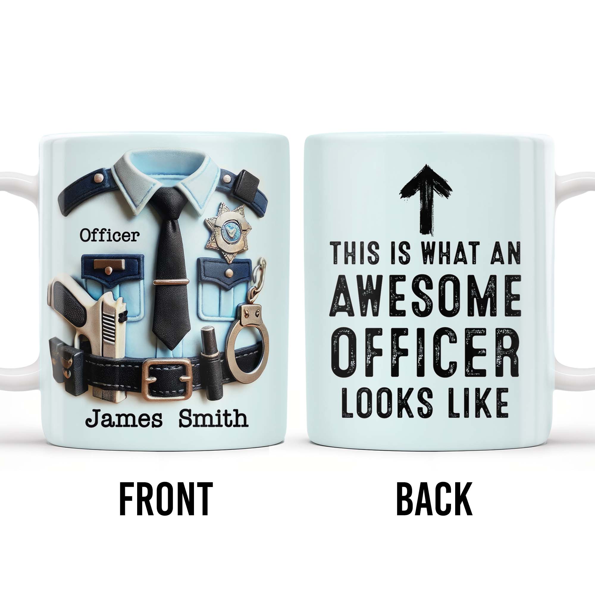 This Is What An Awesome Officer Looks Like, Arrow - Personalized Custom Coffee Mug - GRAD293_MG
