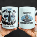 You Did It! Congratulations, Police Badge And Cap