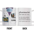 Pharmacist, Solves Problems You Don't Understand, Lab Coat and Pills