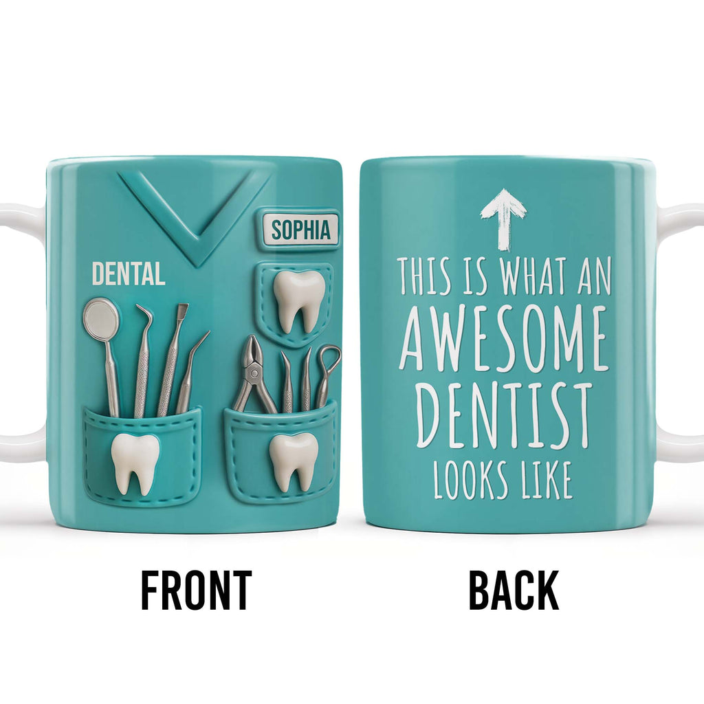 This Is What An Awesome Dentist Looks Like, Arrow and Text