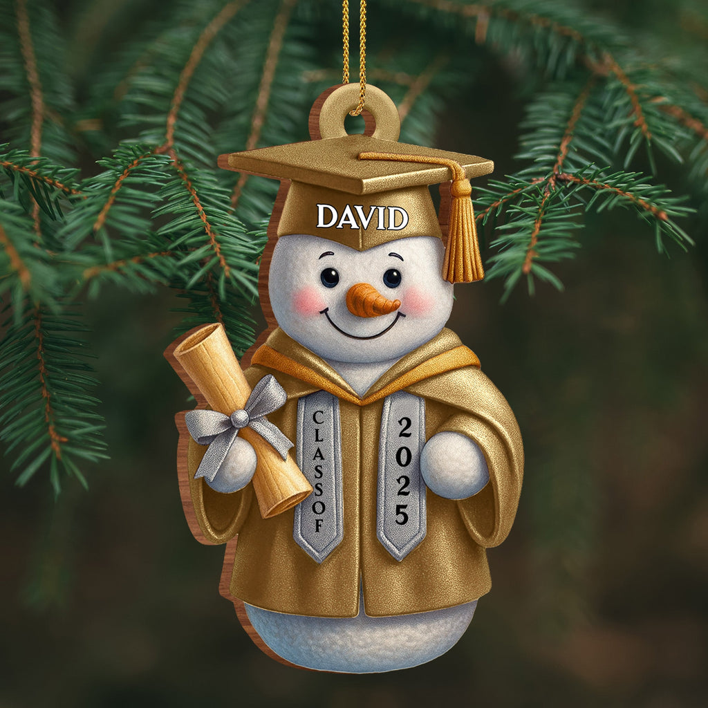 Congratulations On Your Graduation, Featuring Snowman In Cap