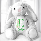 Cute Bunny With Monogrammed Letter And Custom Name