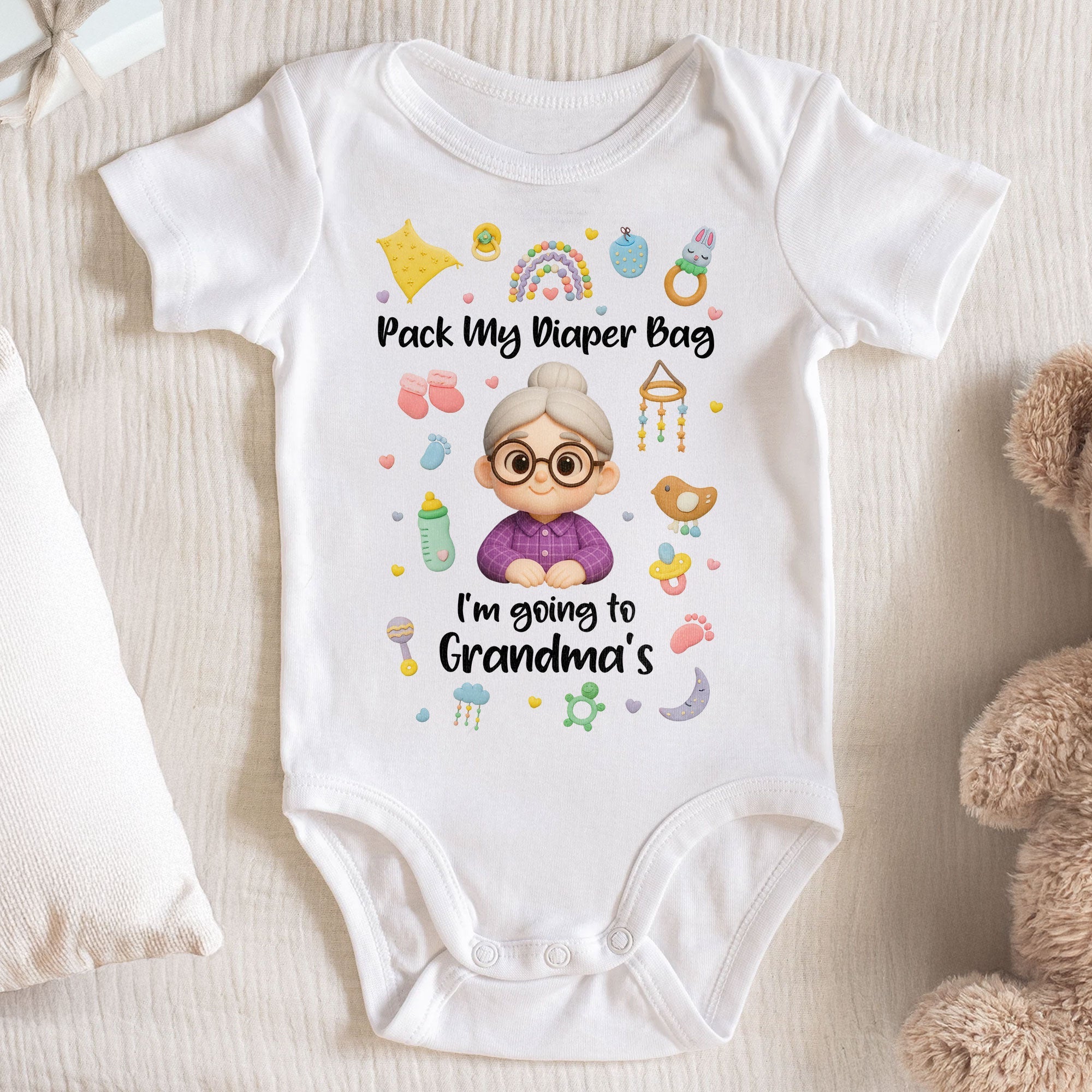Pack My Diaper Bag, Going To Grandma's, Cute Baby Items