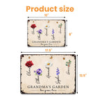 Grandma's Garden Love Grows Here With Flowers And Butterflies