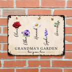 Grandma's Garden Love Grows Here With Flowers And Butterflies