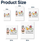Love Is Being Called Grandma Heart and Flowers Design