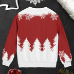 My Favorite People Call Me Grandma, Snowman and Snowflakes Design - Personalized Custom Ugly Sweatshirt, Unisex Wool Jumper  - GRM096_TWS