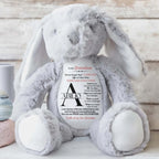 To My Grandson, Never forget that I LOVE YOU, Stuffed Bunny