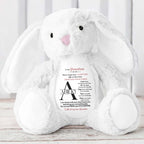 To My Grandson, Never forget that I LOVE YOU, Stuffed Bunny