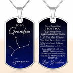 Capture A Beautiful Constellation For Stargazers - Personalized Custom Dog Tag Necklace - GSN002_DTNECK