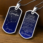 Capture A Beautiful Constellation For Stargazers - Personalized Custom Dog Tag Necklace - GSN002_DTNECK