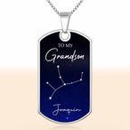 Capture A Beautiful Constellation For Stargazers - Personalized Custom Dog Tag Necklace - GSN002_DTNECK