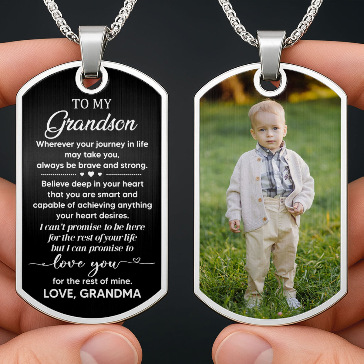 Wherever Your Journey In Life May Take You, Always Be Brave And Strong, Dog Tag - Personalized Custom Dog Tag Necklace - GSN005_DTNECK